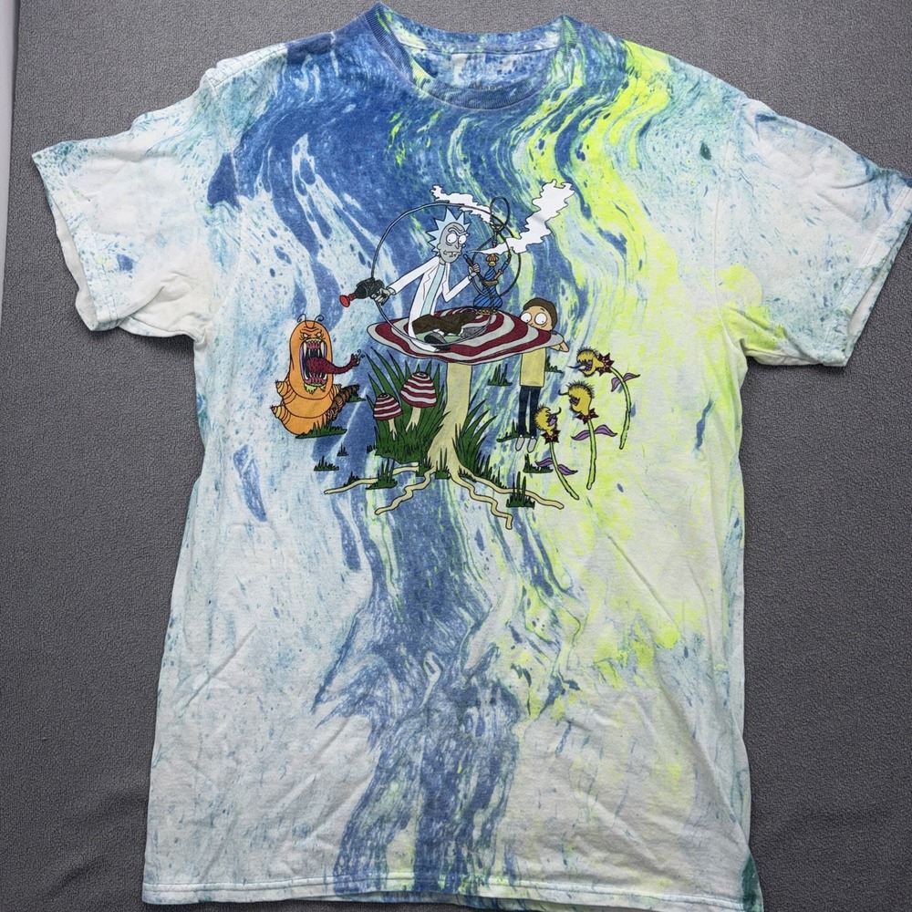 Ripple Junction Rick And Morty Adult Swim 2017 T-shirt Size Medium Tee Tie Dye